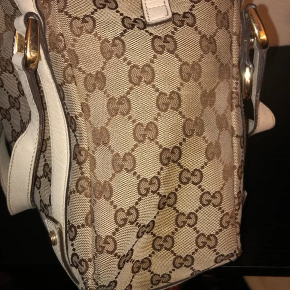 Authentic vintage Gucci canvas “ABBEY” tote bag - Picture 6 of 14